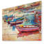 Bateaux et océan - art mural rond en métal paysage marin-35123879-35123884