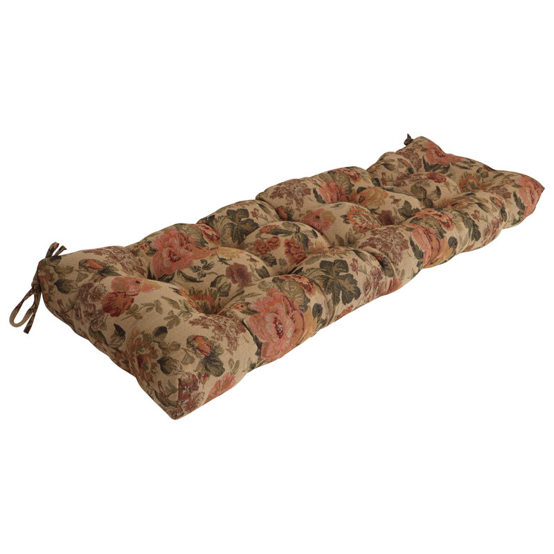 Tufted Tapestry Bench Cushion