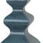 Ensemble de deux lampes de table bleu sarcelle vieillies 31 po avec abat-jour tambour blanc