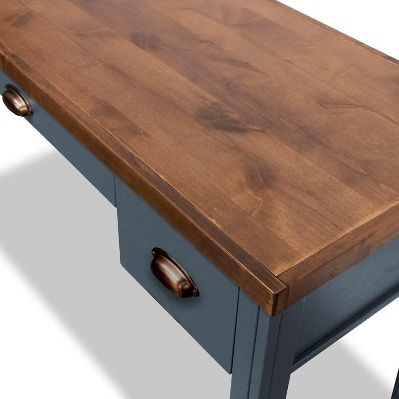 Bureau 53 po, aucun assemblage requis, Bleu