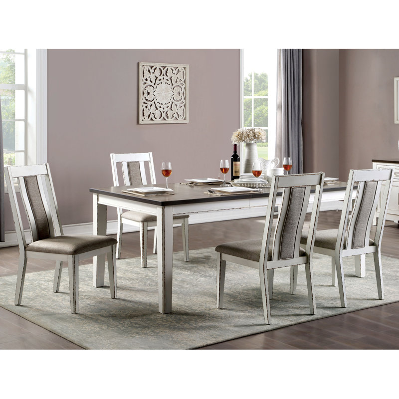 Branson 7-Piece Butterfly Leaf Dining Set, Dark Brown