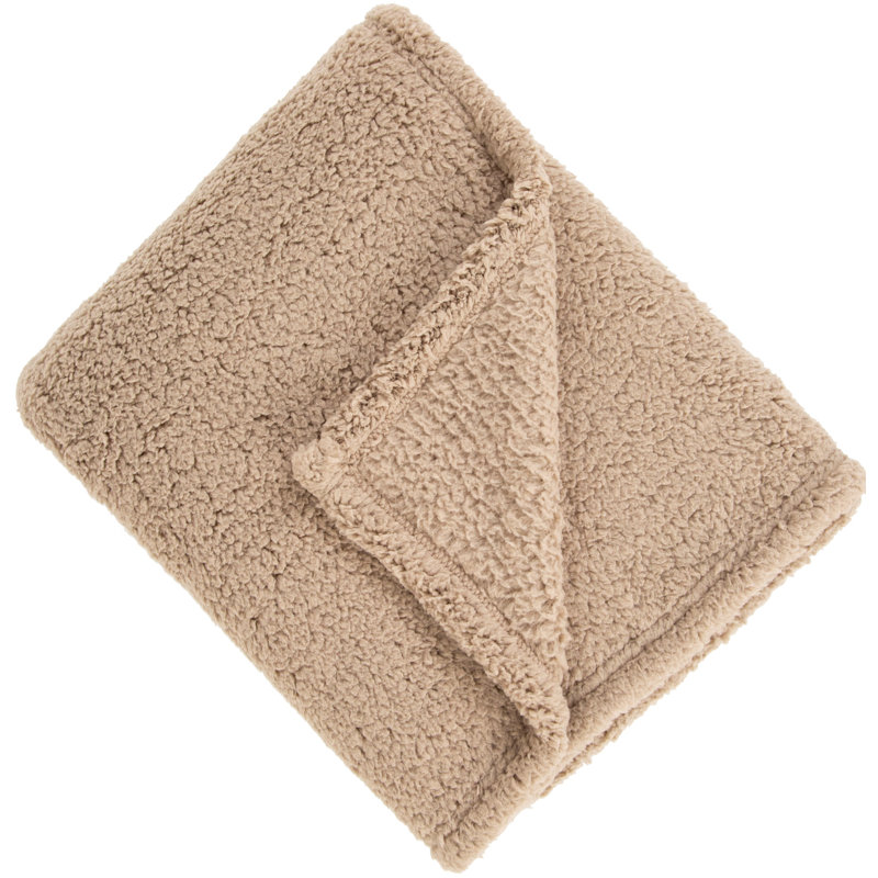 Adrial Throw Blanket, Beige
