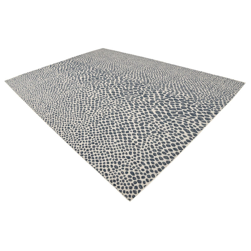 Outdoor Destiny Area Rug Navy Color, Rectangle 7'10" x 11'4"