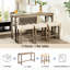 Table de bar et chaise en bois de mousse souple, finition imitation bois brun-1067176242-1067176243