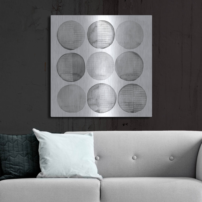 «Soft Circles I» par Grace Popp, H 36 po x l 36 po