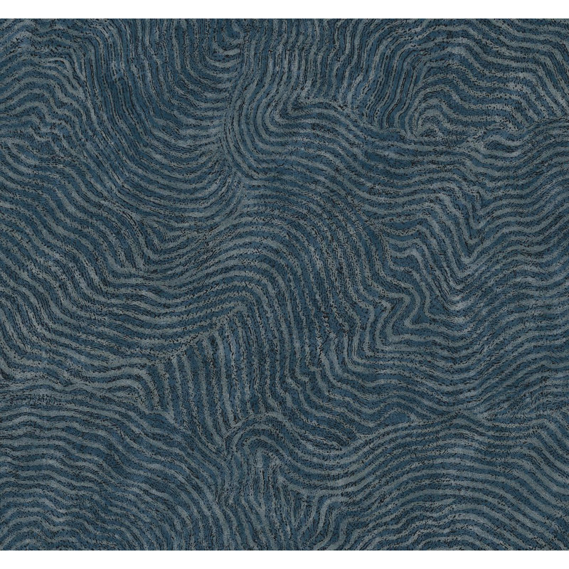 Adamsdale Modern Wallpaper, Dark Blue