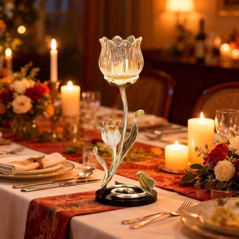 Porte-bougie en cristal