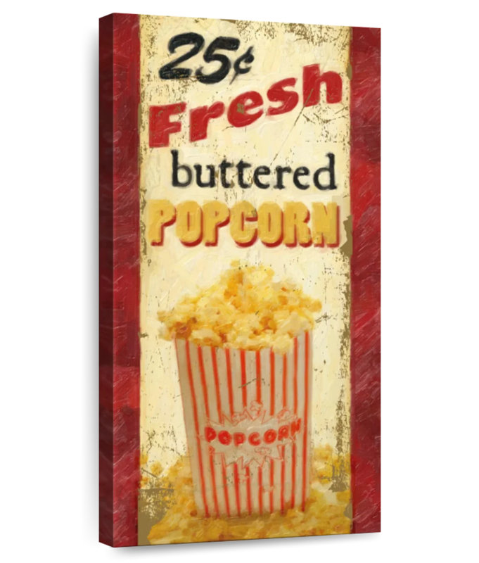 Buttered Popcorn, 48" H x 24" W