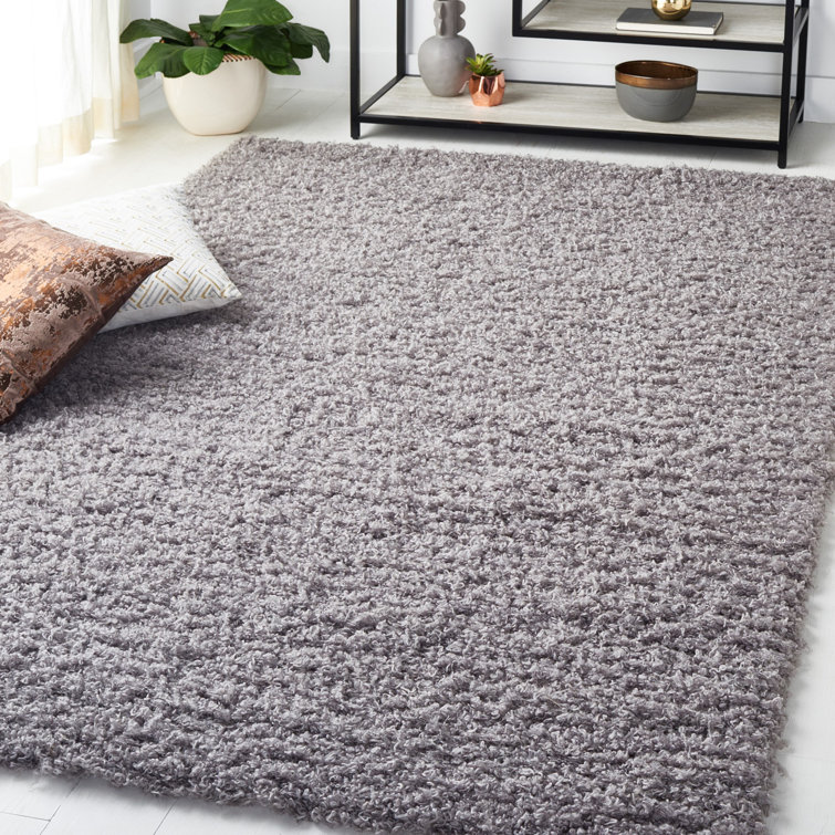 Victorino Shag Hand Tufted Performance Solid Color Rug