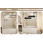 Porte de douche coulissante double Premium avec verre trempé et cadre en aluminium pour une salle de bain élégante-112568735