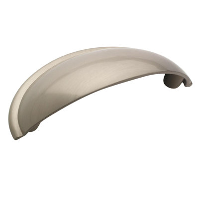 Cup Pulls 2-1/2 inch (64mm) Center-to-Center Satin Nickel Cabinet Cup Pull - 10 Pack