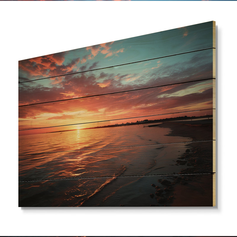 Sunrise Eernal Renewal avec impression sur bois, H 10 po x l 20 po x P 0,78 po