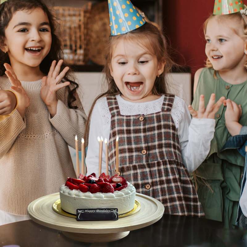  13 Inch Cake Stand Set with Knife and Spatula