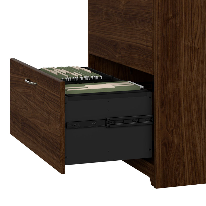Osvald 31.26'' Wide 2 -Drawer File Cabinet, Modern Walnut