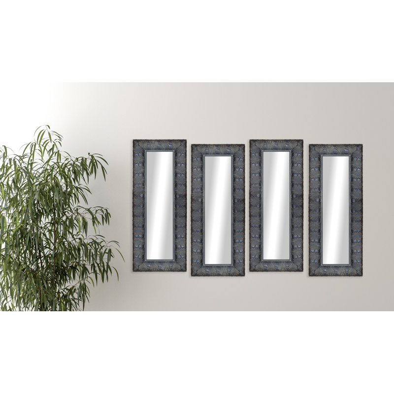 Ensemble de 4 miroirs vénitiens 4 pièces Derrell, H 40,5 po x l 16,5 po