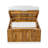 Teri Outdoor Acacia Chaise Lounge