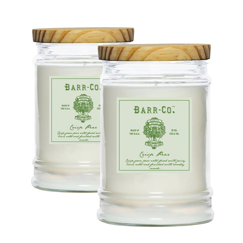 Barr-Co. Crisp Pear Scented Tumbler Candle Set
