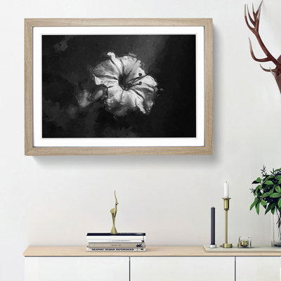Geranium Flower in Abstract - Framed Print