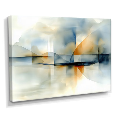 «Ocean Breeze Of Beach Landscape II», reproduction d'art géométrique abstraite