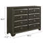 Commode double 8 tiroirs Adrianah