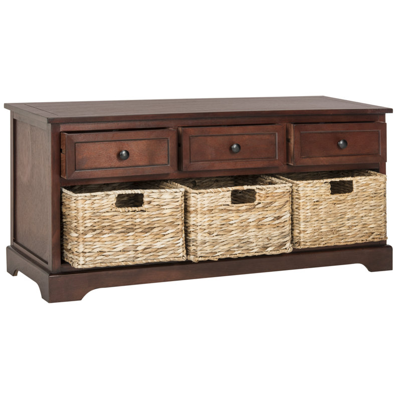 Storage Bench, Dark Cherry