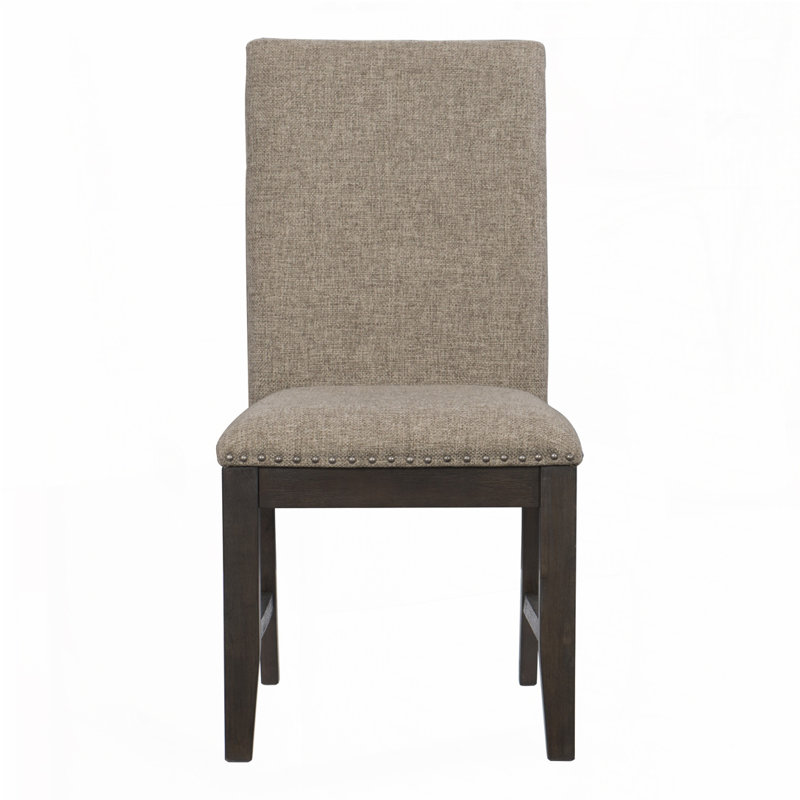 2pc Rustic Brown Chairs