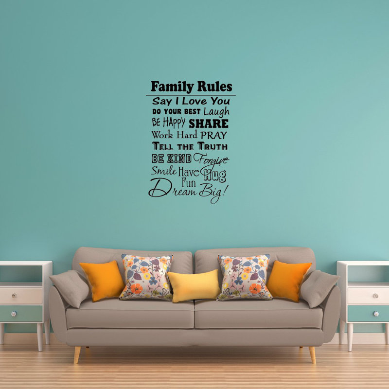 Griffis Text & Numbers Wall Decal, 29" x 21"