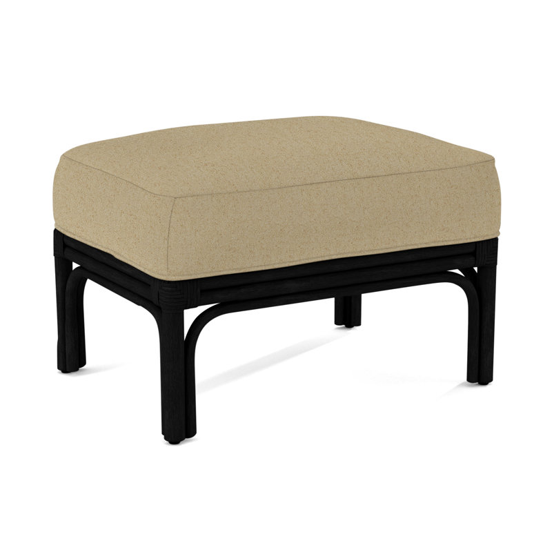 Boca Ottoman, Brown Geometric, 0456-33, Black
