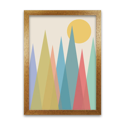 Day And Night Nursery Mid Century Modern - Print