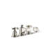 Pinstripe® Pure Deck-Mount Bath Faucet Trim for High-Flow Valve with Cross Handles, Valve Not Included-1683096951