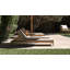 Classic Teak Chaise Lounge - Charcoal-90139958