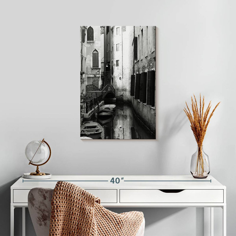 Aime la vieille Venise, H 24 po x l 16 po