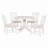Roane 5 - Piece Extendable Dining Set with Round Extendable Dining Table and 4 Upholstered Dining Chairs-2124763683-2124763681-2124763680