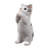 Cat Kitten Statue Praying-Gray-116323234