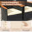 9 Pcs Patio Dining Set For 8 Large Conversation Set W/ Umbrella Hole Seat Cushion