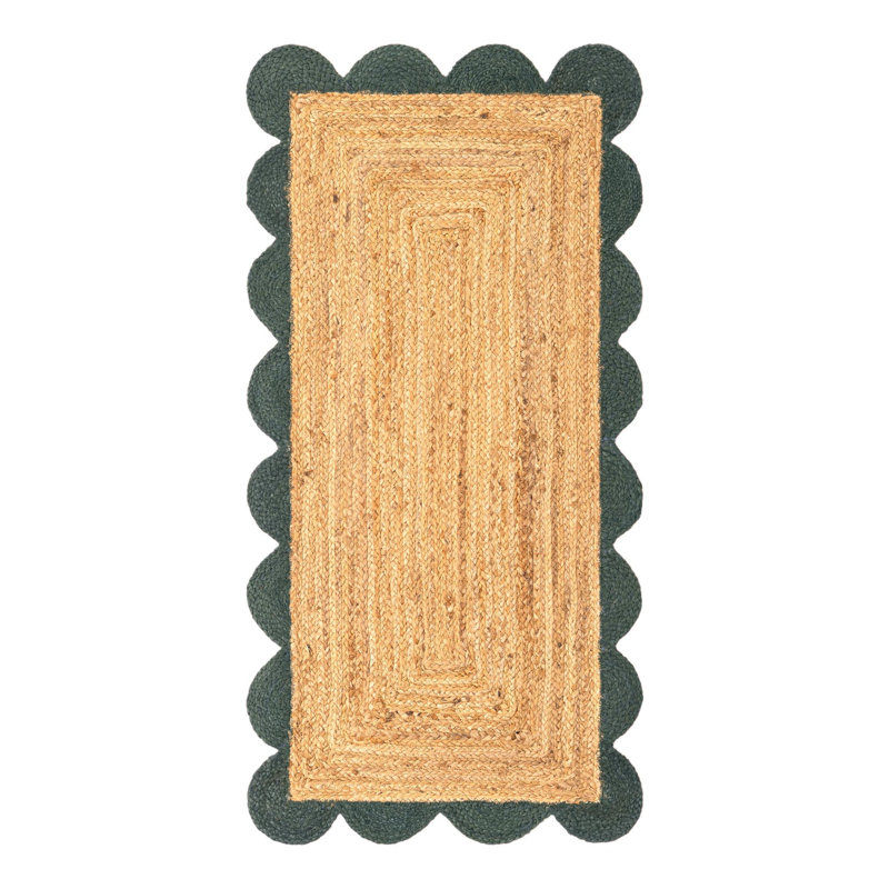 Cosner Hand Braided Area Rug, Runner 2' x 4'1"
