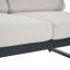 ENSEMBLE DE CHAT 4 PCS Navan, finition noire avec coussin beige