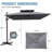 141'' X 104'' Offset Patio Cantilever Umbrella, Weighted Base Does Not Include-1762268269