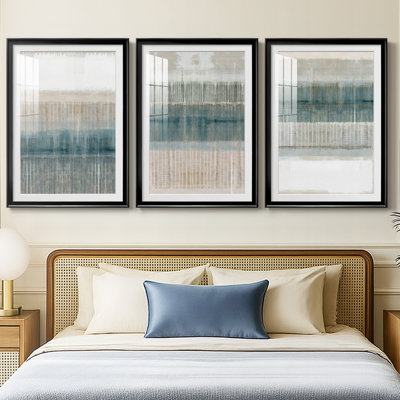 Misty Island I  -Custom Framed  Premium Print W Matt - 3 Pieces