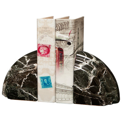 Serre-livres - marbre noir