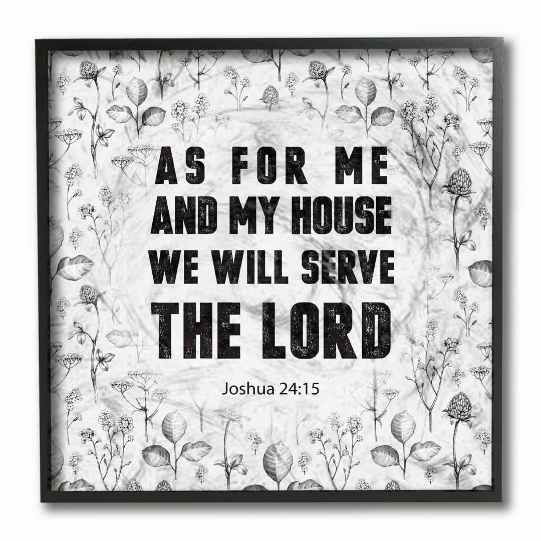 " 'As For Me And My House Joshua 