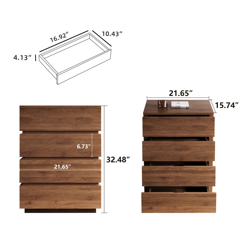 Roanoke 4-layer Drawer Dressing Table