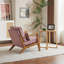 Fauteuil d'appoint Mid-Century avec accoudoirs lombaires Bruce-110957966