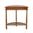 Tinsle Collection Half Moon Console Table with Storage Shelf End Table - Honeynut-104621369