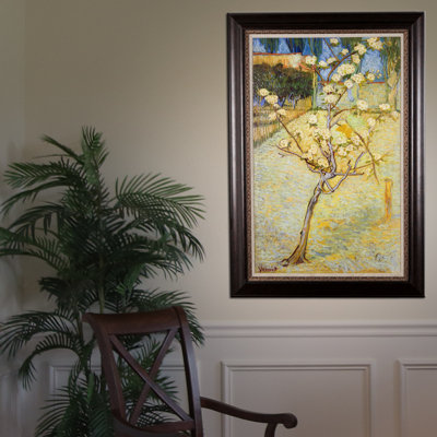 "Poirier en fleurs", 1888 par Vincent Van Gogh, reproduction d'art sur toile tendue encadrée