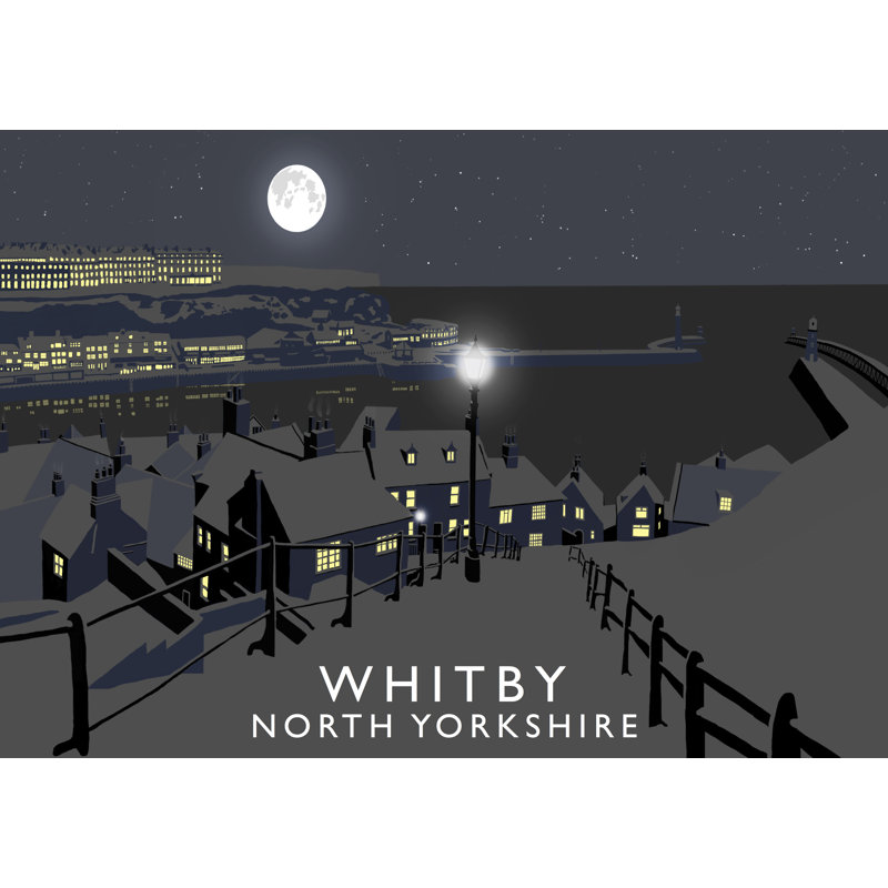 Whitby Night by Richard O'Neil - Print, No Frame, 40 cm H x 50 cm W x 1 cm D