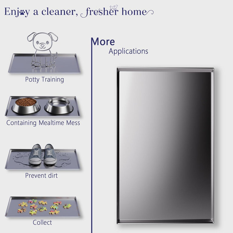 Chew-Proof Replacement Crate Pan – Easy To Clean And Assemble, Ideal For Potty Training, Fits Pet Crates & Kennels