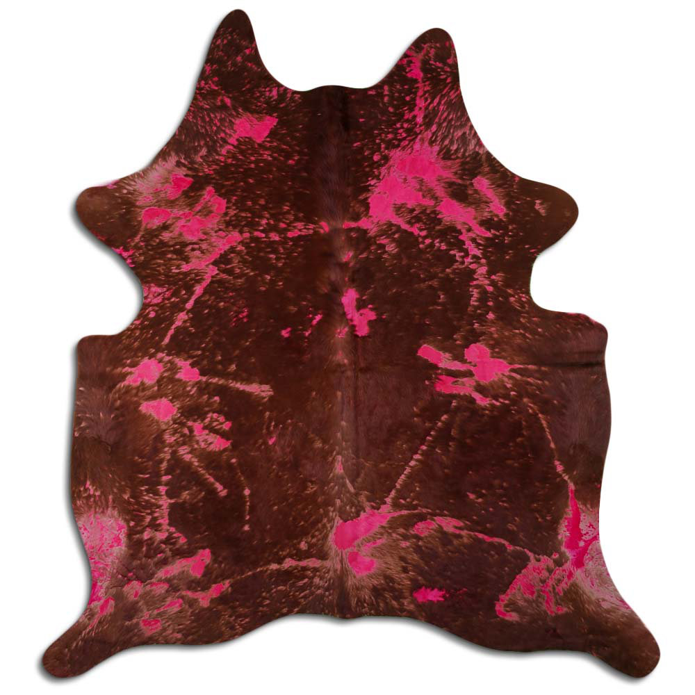 Foundry Select ACID WASHED HAIR ON Cowhide RUG DISTRESSED PINK 2 - 3 M ...