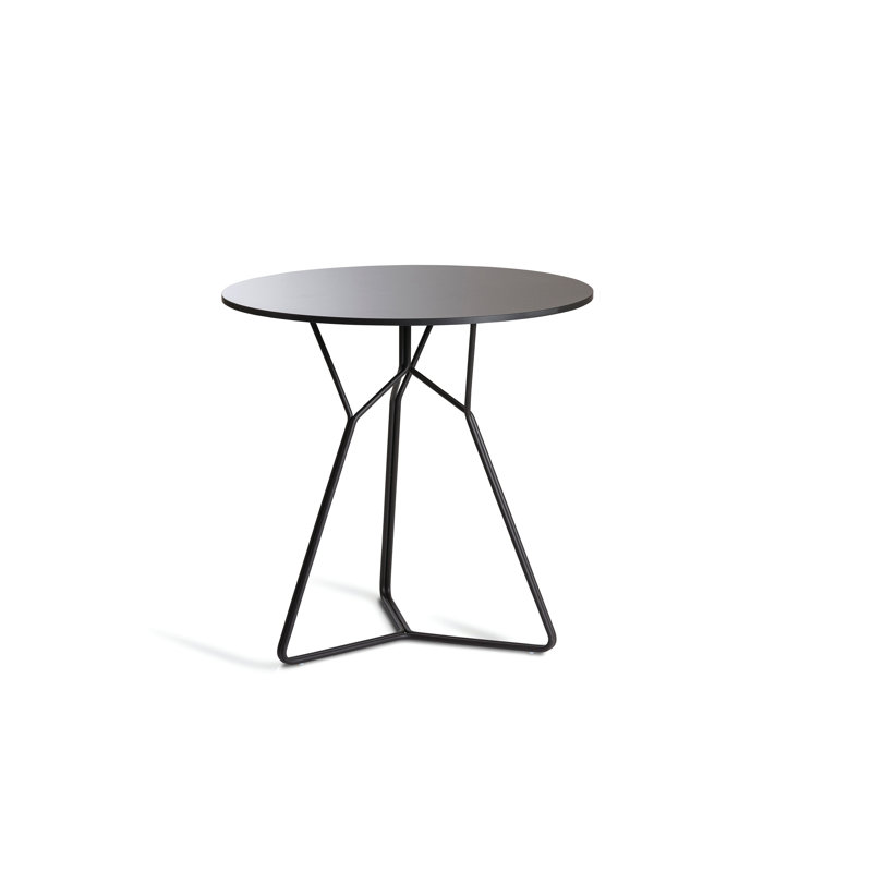 Serac Round Dining Table, Nordic Black HPL