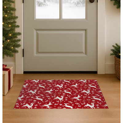 Running Deer Seasonal Indoor Doormat